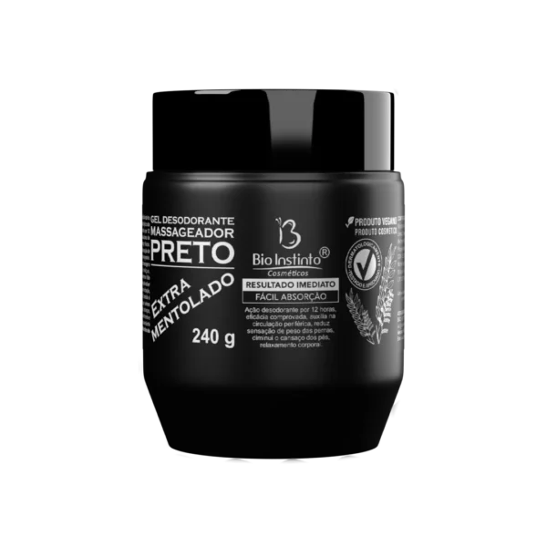 GEL PRETO EXTRA MENTOLADO 240G