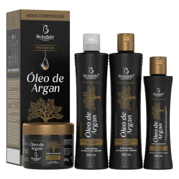 KIT CAPILAR OLEO DE ARGAN 4 ITENS
