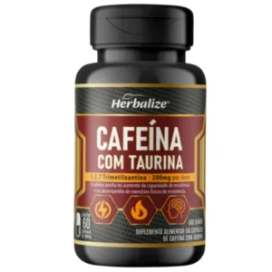 Cafeína com Taurina 60 cápsulas 500mg